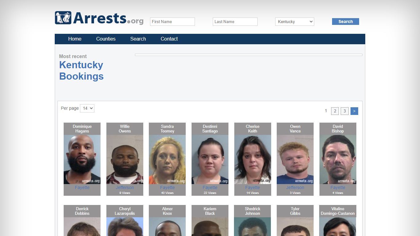 Kentucky Arrests and Inmate Search